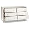 Alaterre Furniture Simplicity Wood 6-Drawer Dresser, White AJSP03WH - alternate 4